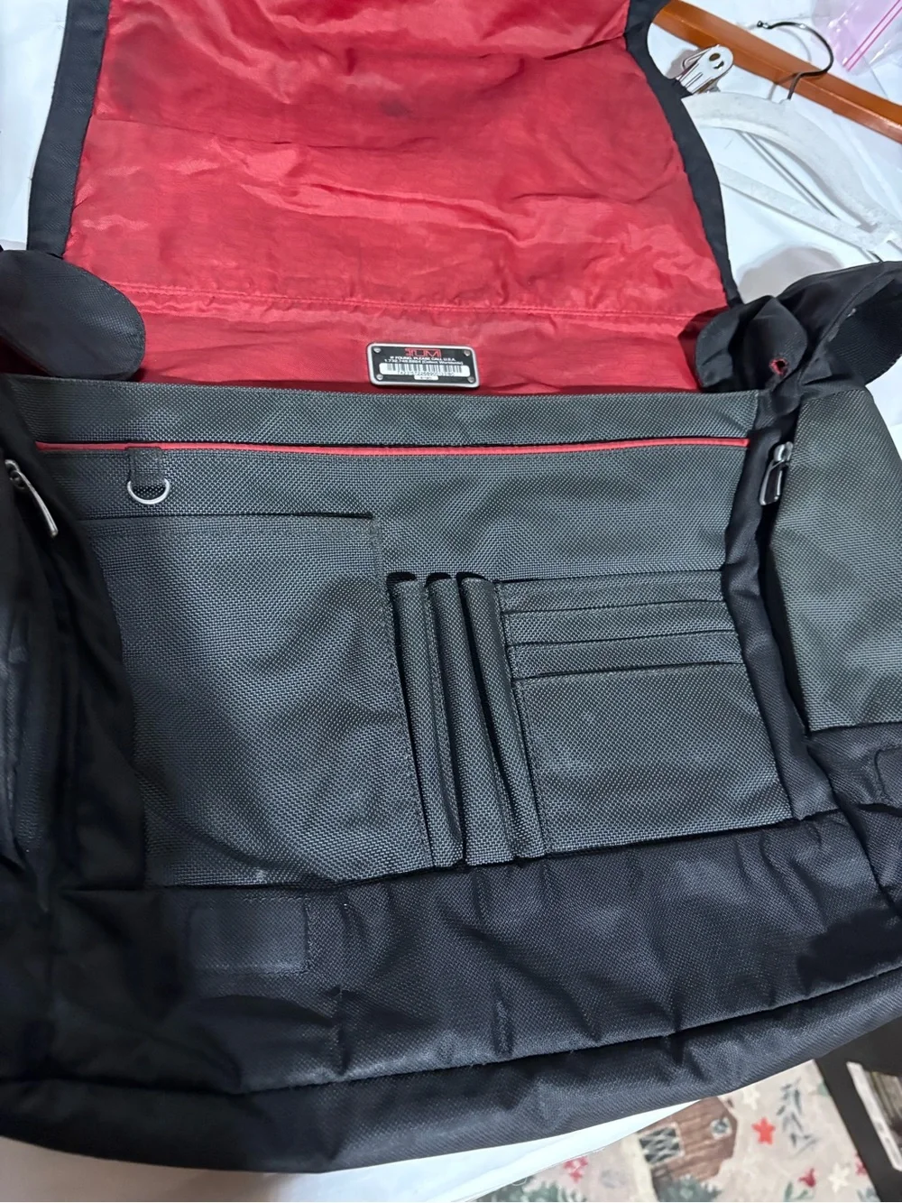 Tumi Black Men's Messenger Crossbody Bag
